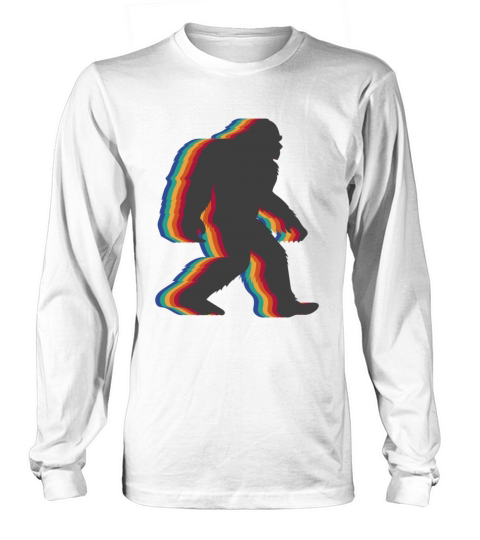 Retro Bigfoot vintage Fun and Nostalgic Sasquatch Long sleeved Unisex