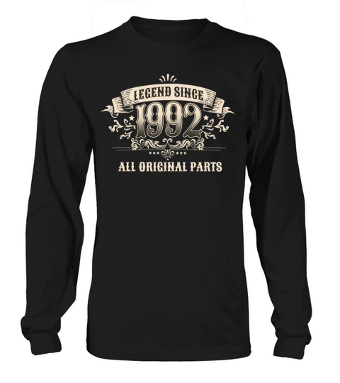 Retro Vintage Birthday Legend Since 1992 Long sleeved Unisex