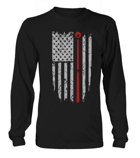 Snooker - Awesome pool flag t-shirt for american Long sleeved Unisex