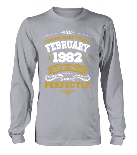 Vintage Aged To Perfection Ferbuary 1982 Long sleeved Unisex