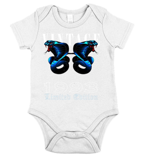 1993 Vintage 30 Years Limited Edition Short Sleeve Baby One-Piece