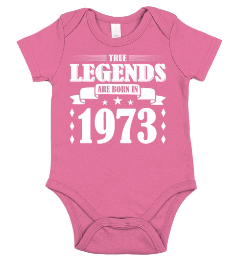 50th birthday vintage 1973 legends born in 1973 Short Sleeve Baby One-Piece