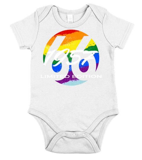 66th birthday men women 66 years 1957 vintage Short Sleeve Baby One-Piece