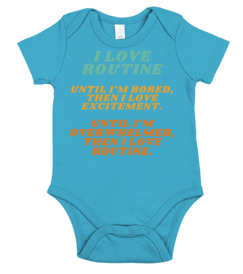 ADHD Joke Short Sleeve Baby One-Piece