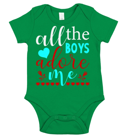 All The Boys Adore Me Short Sleeve Baby One-Piece