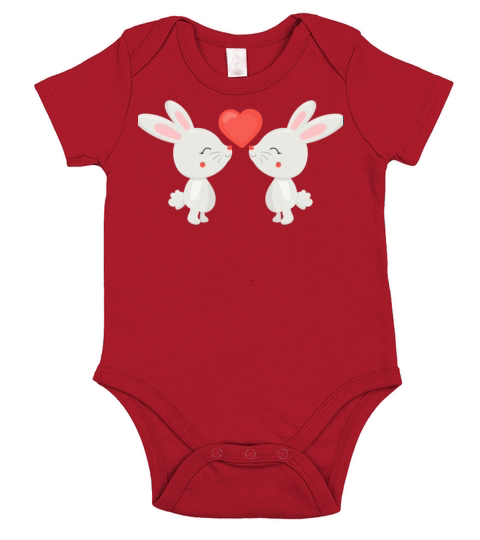 BE MY VALENTINE4368 Short Sleeve Baby One-Piece
