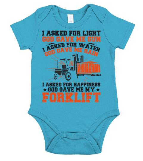 Certified Forklift Truck Operator Short Sleeve Baby One-Piece