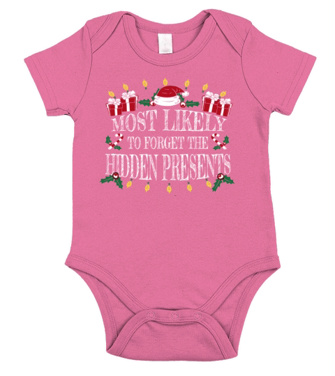christmas - forget the hidden presents - xmas Short Sleeve Baby One-Piece