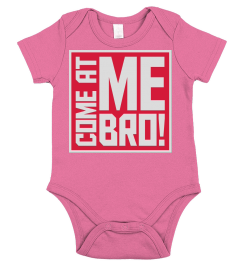 come at me bro Short Sleeve Baby One-Piece