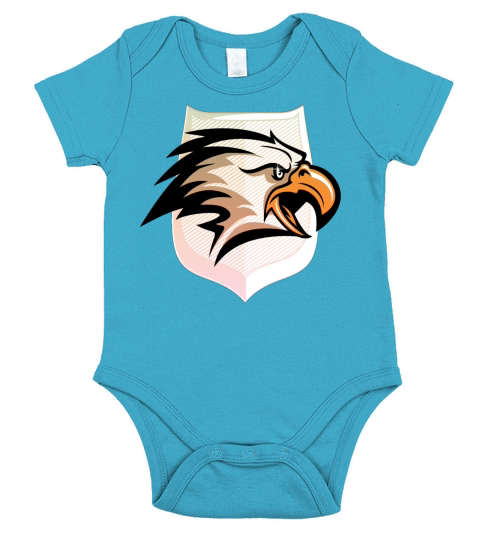 eagle eagles america vintage securitas retro USA Short Sleeve Baby One-Piece