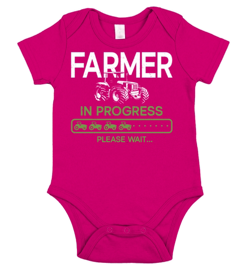Farming Farmer Vintage Tractor Short Sleeve Baby One-Piece