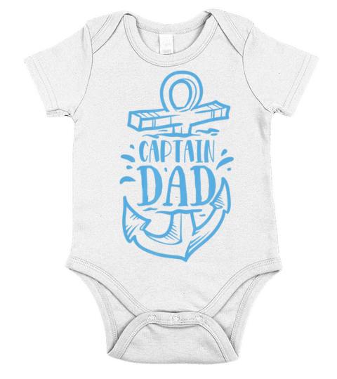 Fishing - Captain Dad Short Sleeve Baby One-Piece