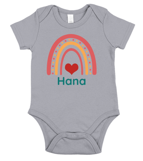 Hana Vintage Boho Rainbow Short Sleeve Baby One-Piece
