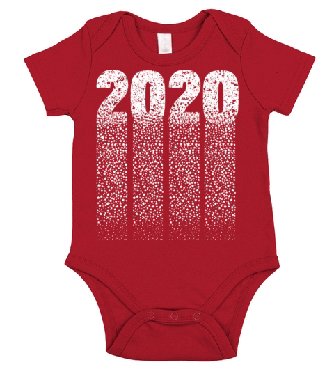 Happy New Year 2020 Short Sleeve Baby One-Piece