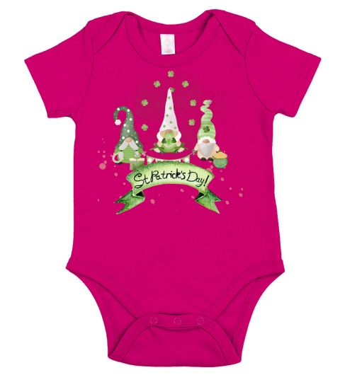 Happy St Patricks Day Short Sleeve Baby One-Piece