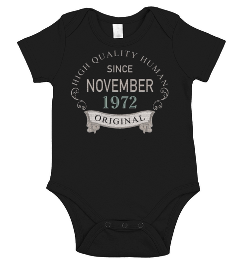 Human since November 1972 Short Sleeve Baby One-Piece