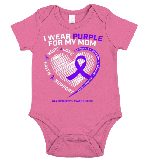I Wear Purple For Someone Who Means The World To Short Sleeve Baby One-Piece