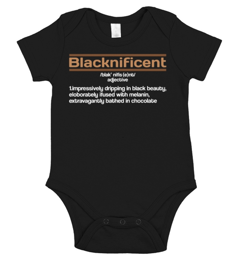 Magnificent Beauty Black Pride Black History Month Short Sleeve Baby One-Piece