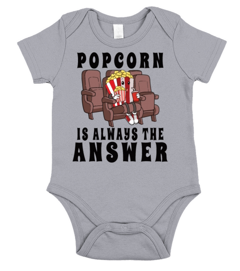 Movie Watching Cinema Popcorn Binge Watching Short Sleeve Baby One-Piece