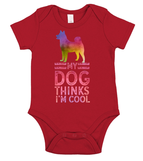 My Dog Thinks Im Cool Dog Lover Dog Owner Short Sleeve Baby One-Piece