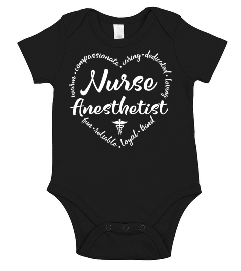 Nurse Anesthetist Design for CRNA Short Sleeve Baby One-Piece