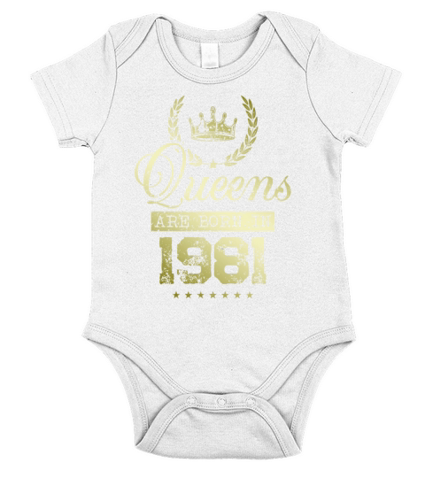 Queens born in 1981 Short Sleeve Baby One-Piece