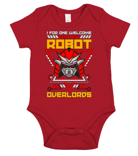 Robotics I For One Welcome Cyborg Robots Engineer Short Sleeve Baby One-Piece