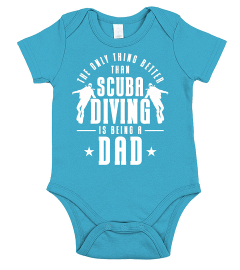 Scuba Diving Gift Underwater Lover Scuba Diver Short Sleeve Baby One-Piece