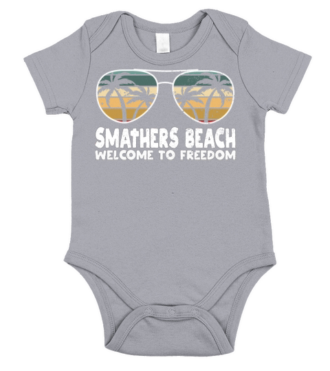 Smathers Beach Welcome to Freedom Vacation Sayings Short Sleeve Baby One-Piece