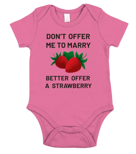 Strawberries Lover Funny Strawberry Fruit Short Sleeve Baby One-Piece