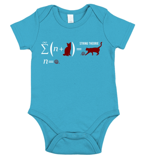 String Theory Science Physics Schrodingers Cat Short Sleeve Baby One-Piece