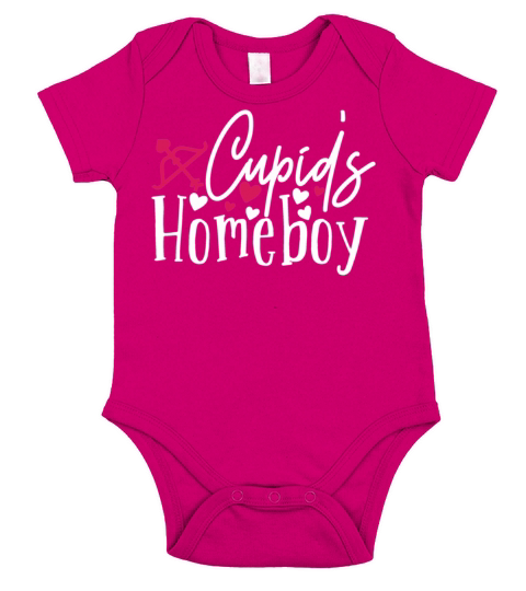 Sweet Valentines Day Cupids Homeboy Cute Cupid Val Short Sleeve Baby One-Piece