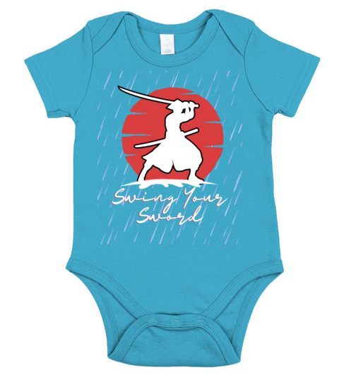 Swing Your Sword Vintage Short Sleeve Baby One-Piece