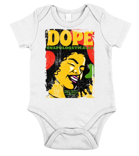 Unapologetically Dope Black History Month African Short Sleeve Baby One-Piece