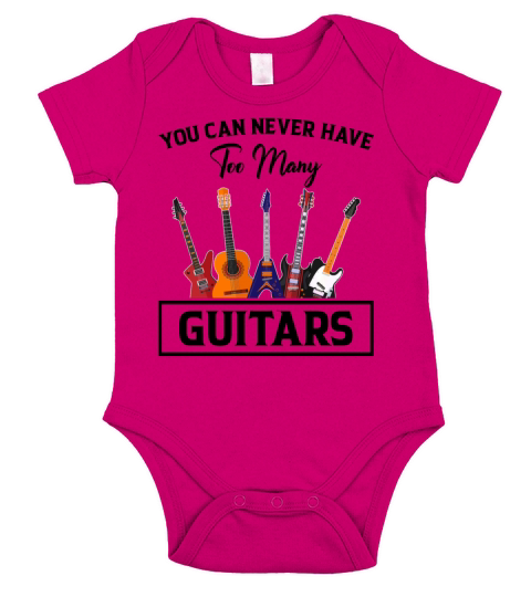 You can never have too many guitars Short Sleeve Baby One-Piece
