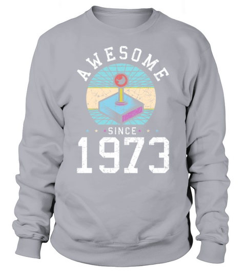 1973 Vintage Gamer Retro age Birthday gift idea Sweatshirt Unisex