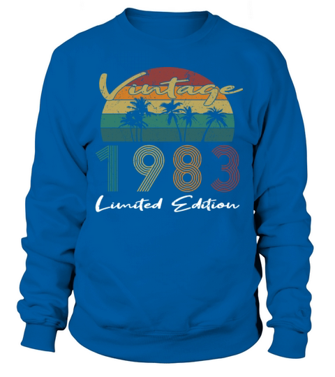 40th birthday vintage 1983 limited edition Sweatshirt Unisex