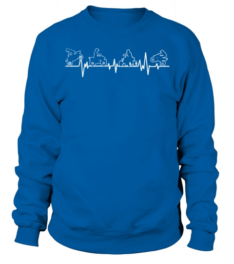 all terrain vehicles cute medical heartbeat arts Sweatshirt Unisex