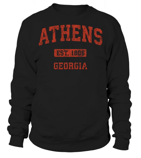 Athens Georgia Vintage Athletic Sports Design Sweatshirt Unisex