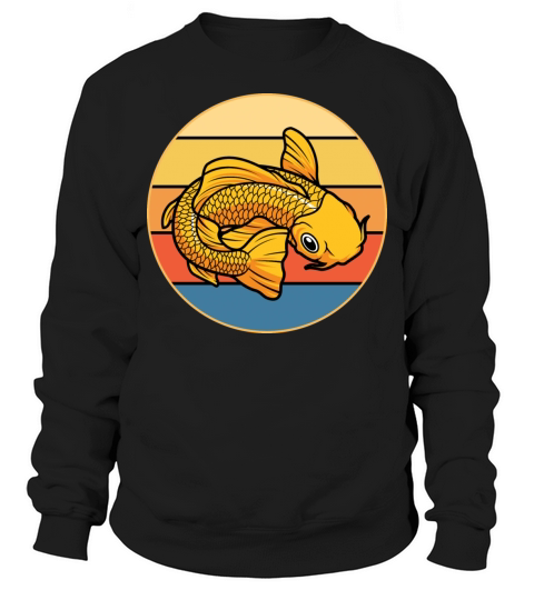 Japanese Koi Fish Vintage Retro Sunset Sweatshirt Unisex