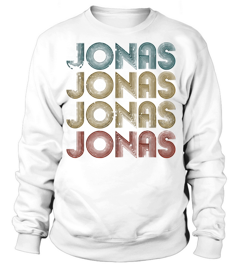 Jonas First Given Name Pride Vintage Distressed Sweatshirt Unisex