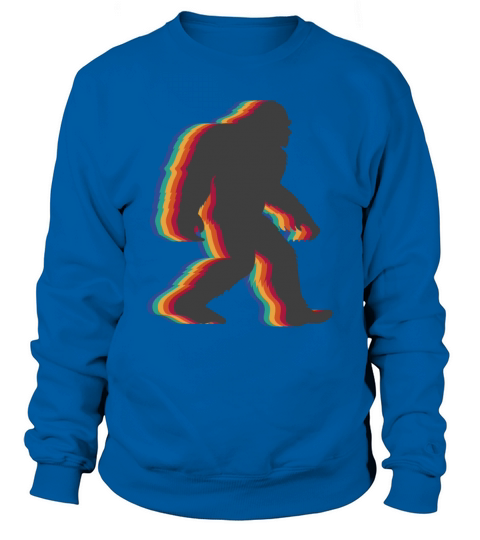 Retro Bigfoot vintage Fun and Nostalgic Sasquatch Sweatshirt Unisex