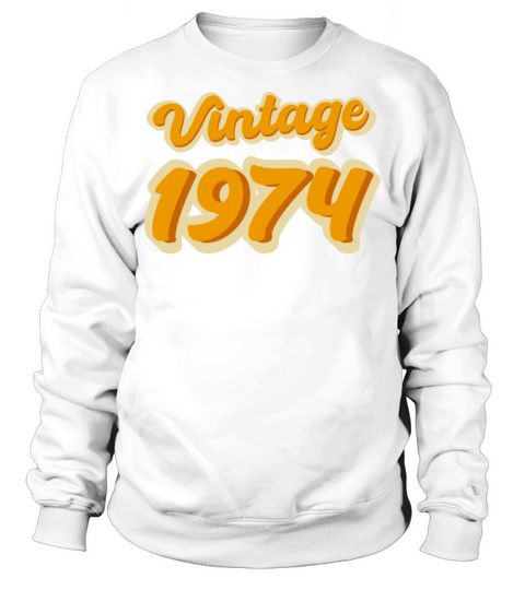 Retro Vintage 1974 Sweatshirt Unisex