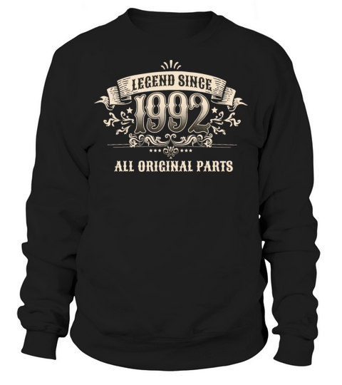 Retro Vintage Birthday Legend Since 1992 Sweatshirt Unisex
