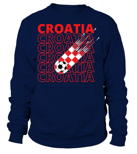 World Croatia Soccer Vintage Sweatshirt Unisex