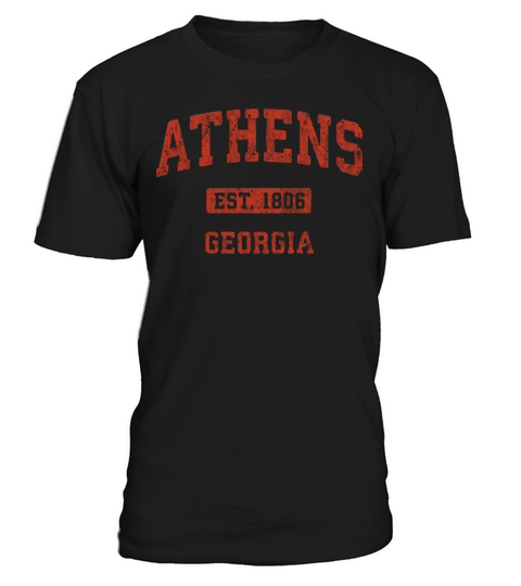 Athens Georgia Vintage Athletic Sports Design T-Shirt Unisex