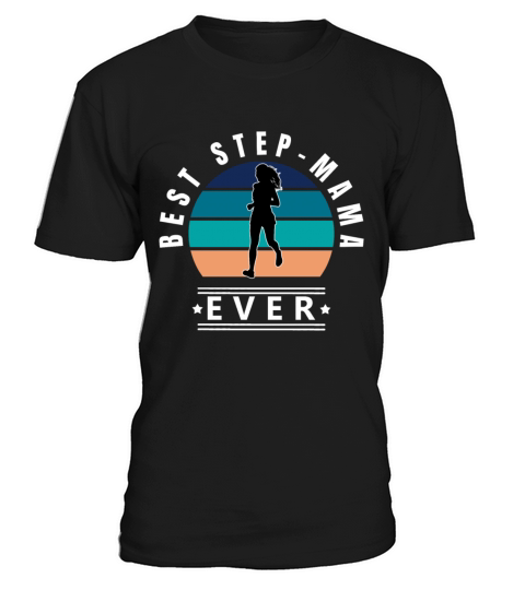 Best Step-mama running vintage sunset w T-Shirt Unisex