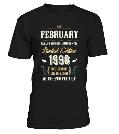 February 1996 Vintage Birthday Present T-Shirt Unisex