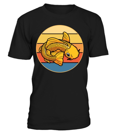 Japanese Koi Fish Vintage Retro Sunset T-Shirt Unisex