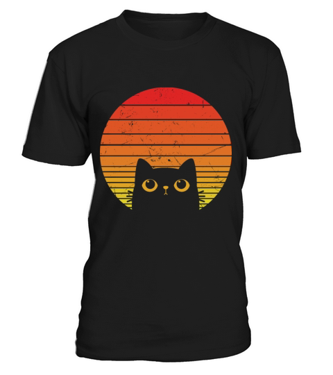 Retro Cat Peeking T-Shirt Unisex